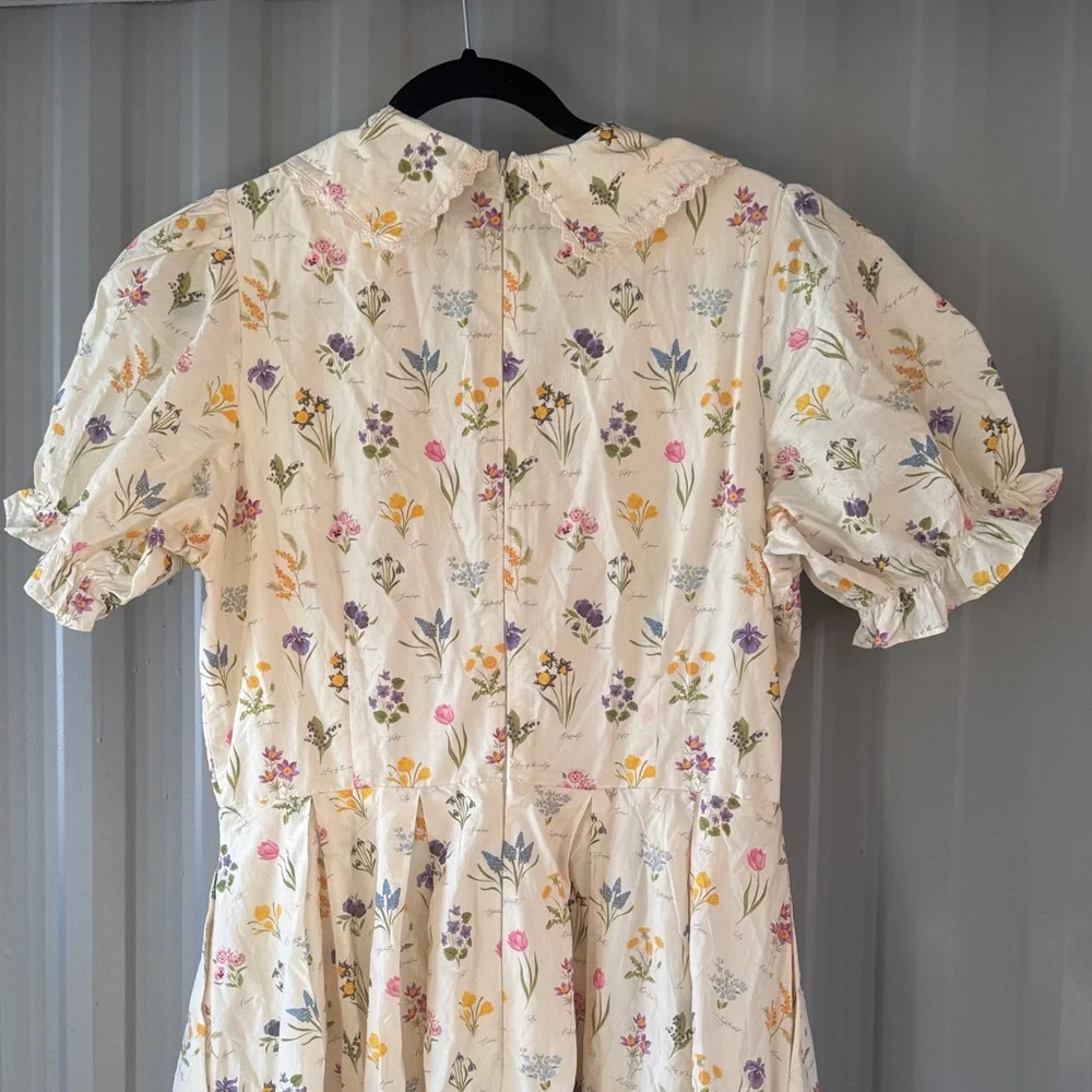 Ivy City Co Cream Floral Midi Dress - Picture 9 of 12